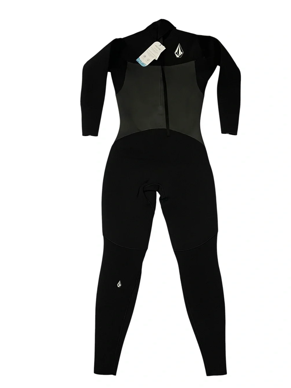 Volcom Men's 4/3MM Modulator Chest Zip Full Wetsuit Black Long Sleeve Size Large